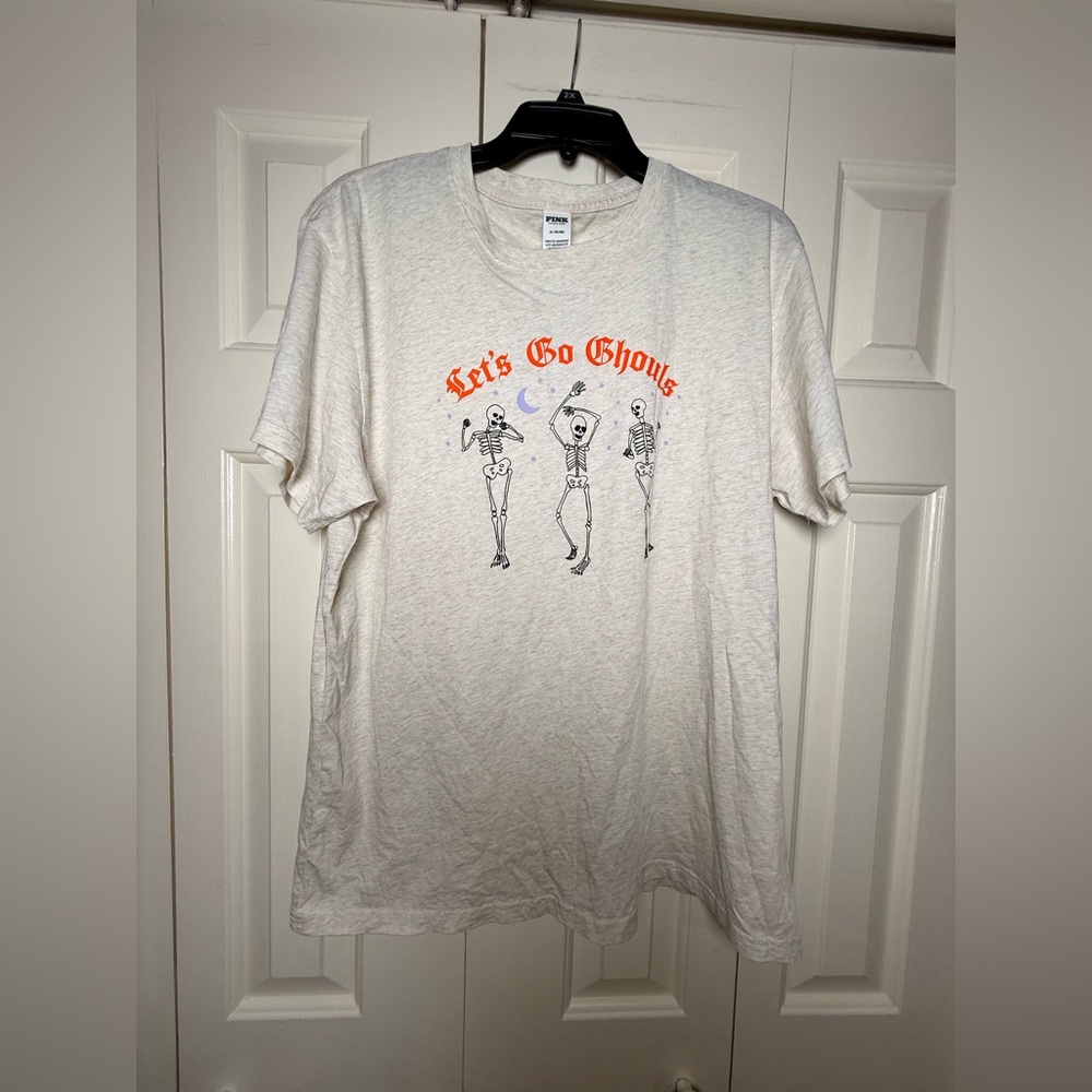 Victoria's‎ Secret Pink Halloween Let’s Go Ghouls Campus Cotton Shortsleeve Tee